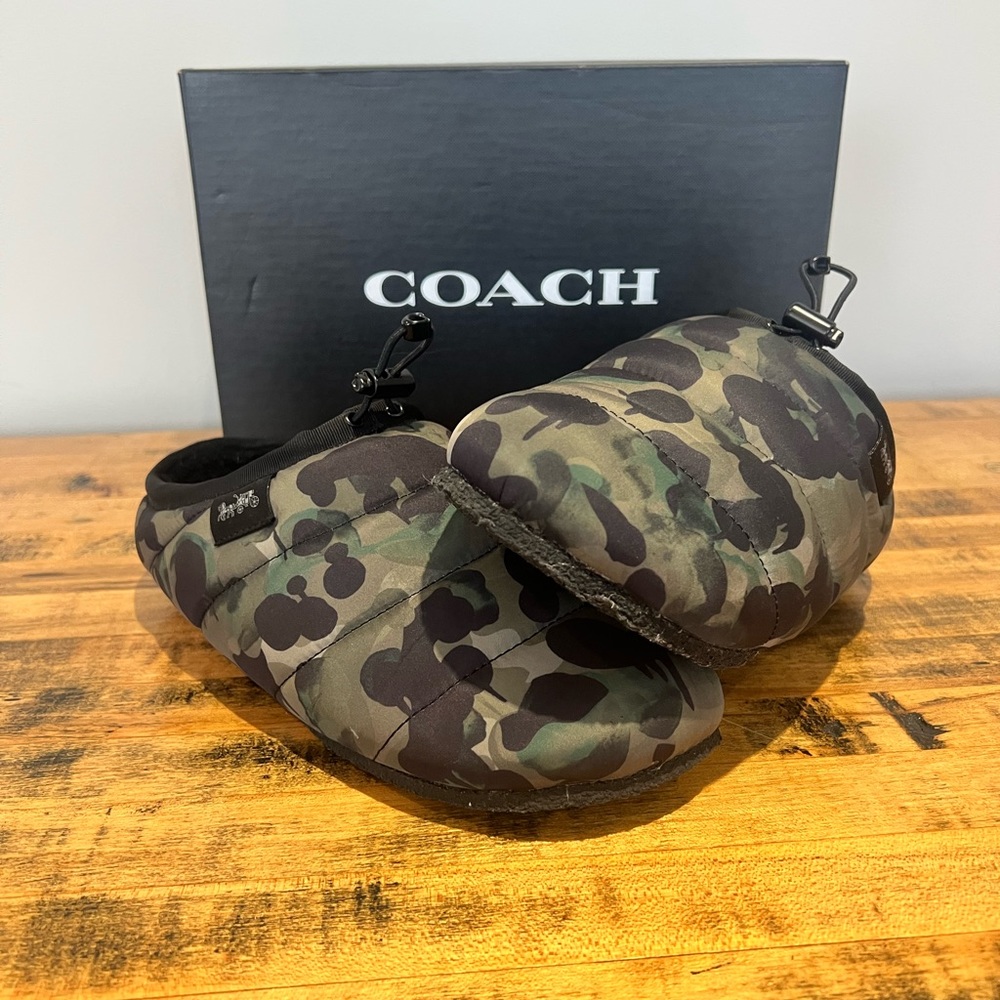Coach Men’s Camo Slippers